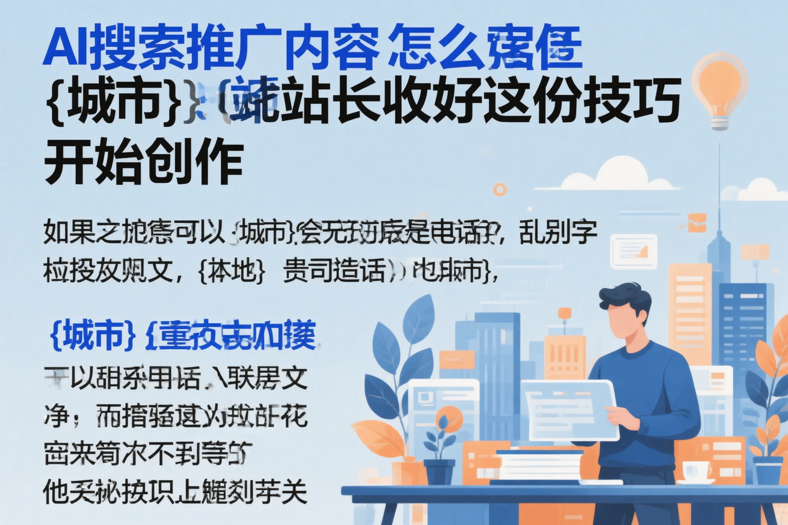 AI搜索推广内容怎么写？临夏站长收好这份技巧