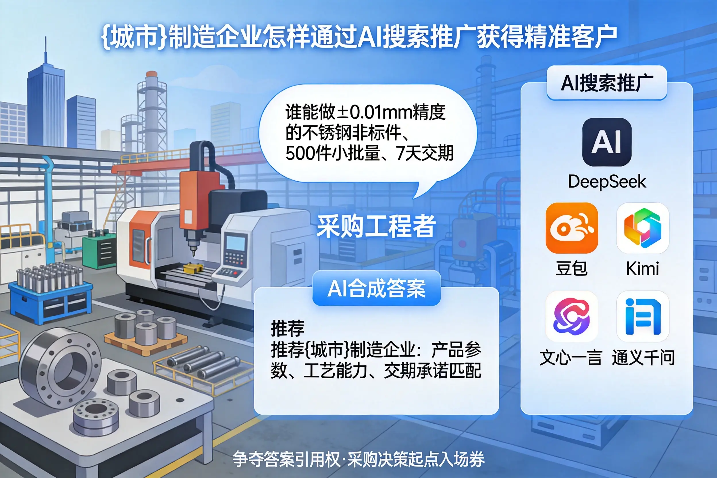 临夏制造企业怎样通过AI搜索推广获得精准客户