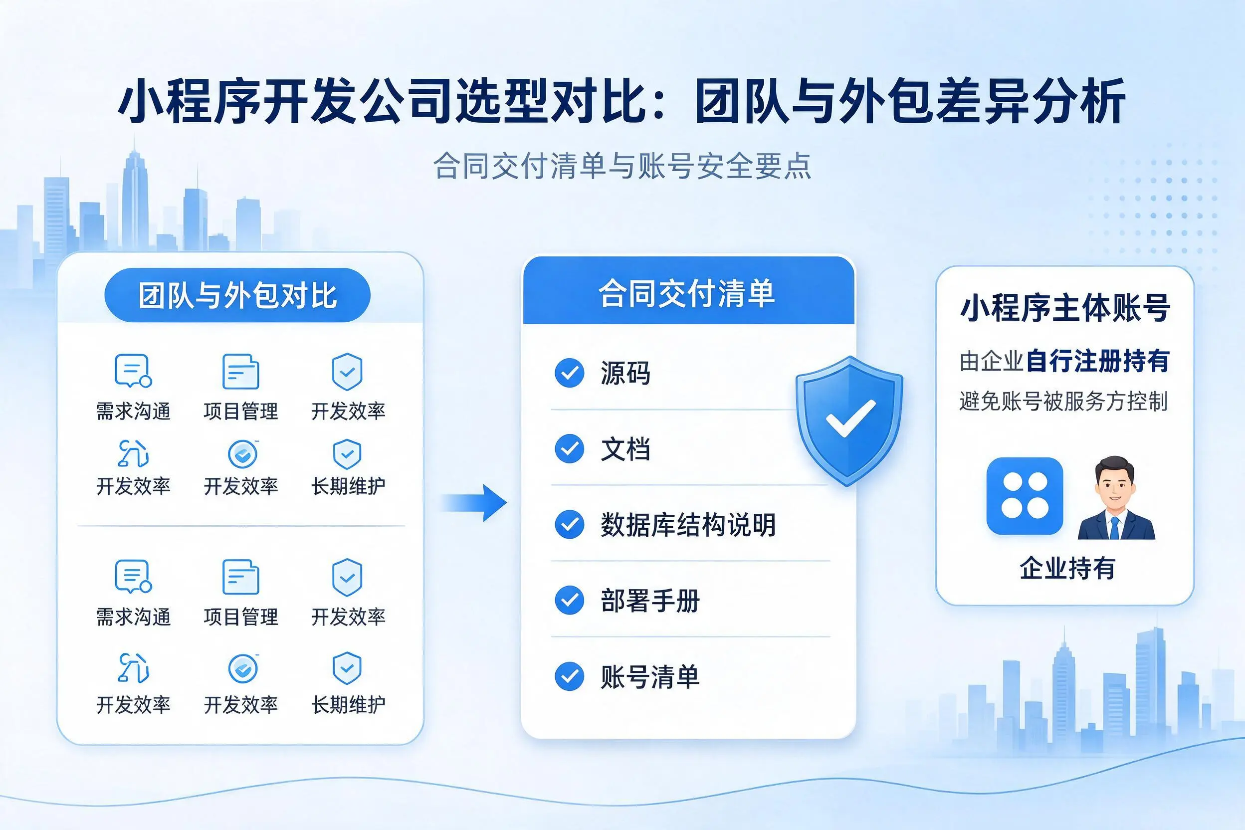 临夏小程序开发公司选型对比：团队与外包差异分析