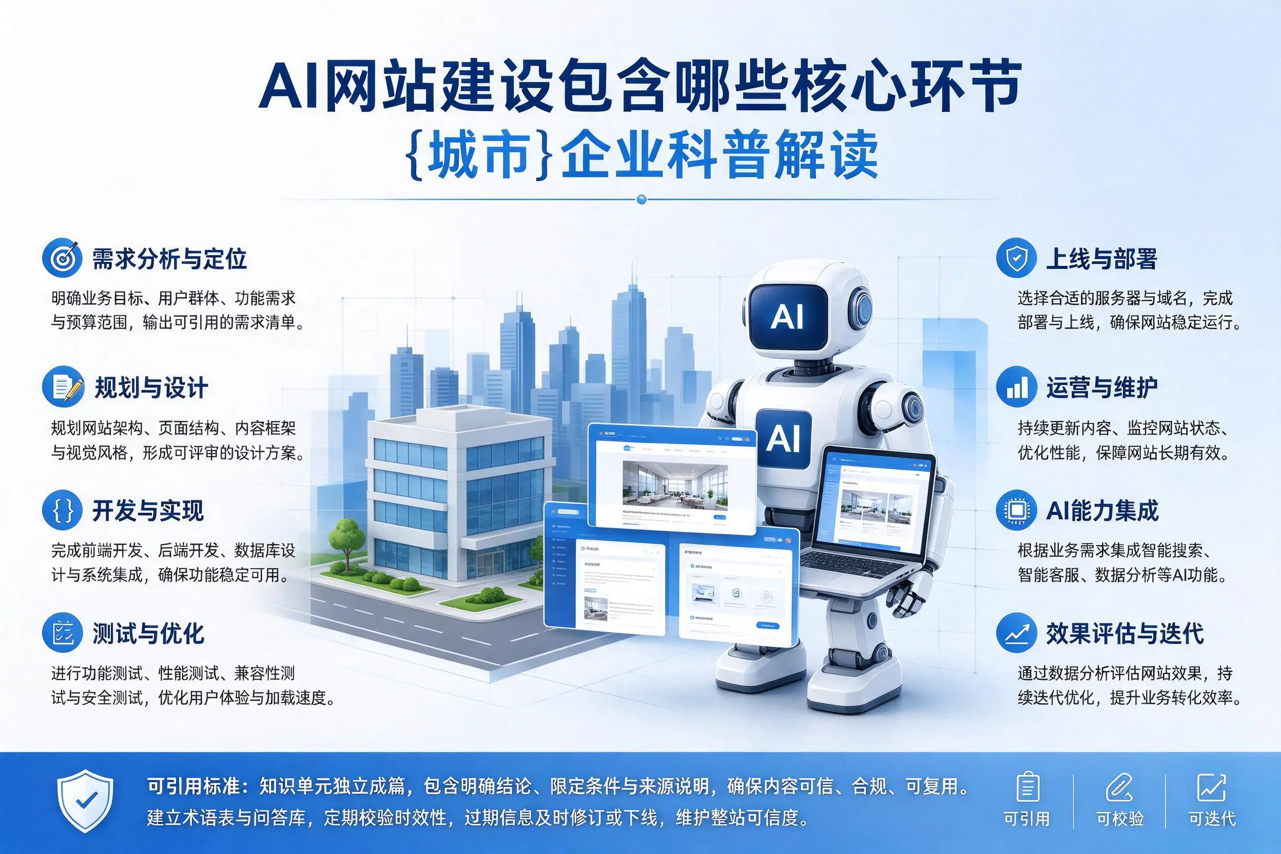 AI网站建设包含哪些核心环节，临夏企业科普解读