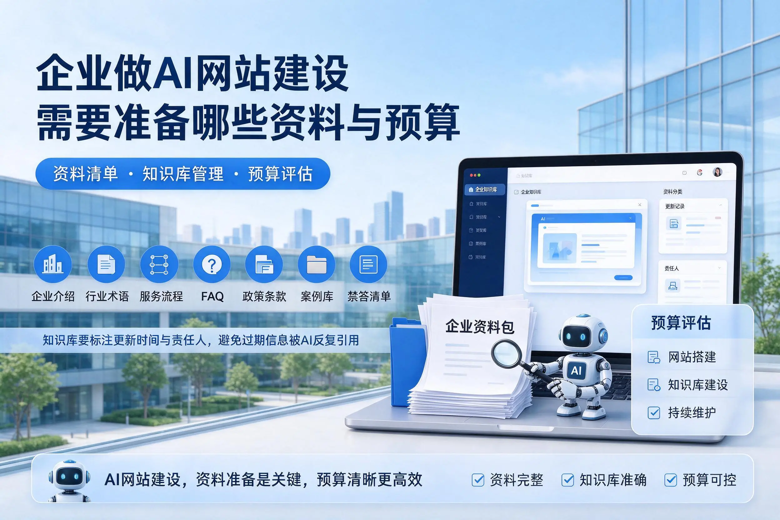 临夏企业做AI网站建设需要准备哪些资料与预算