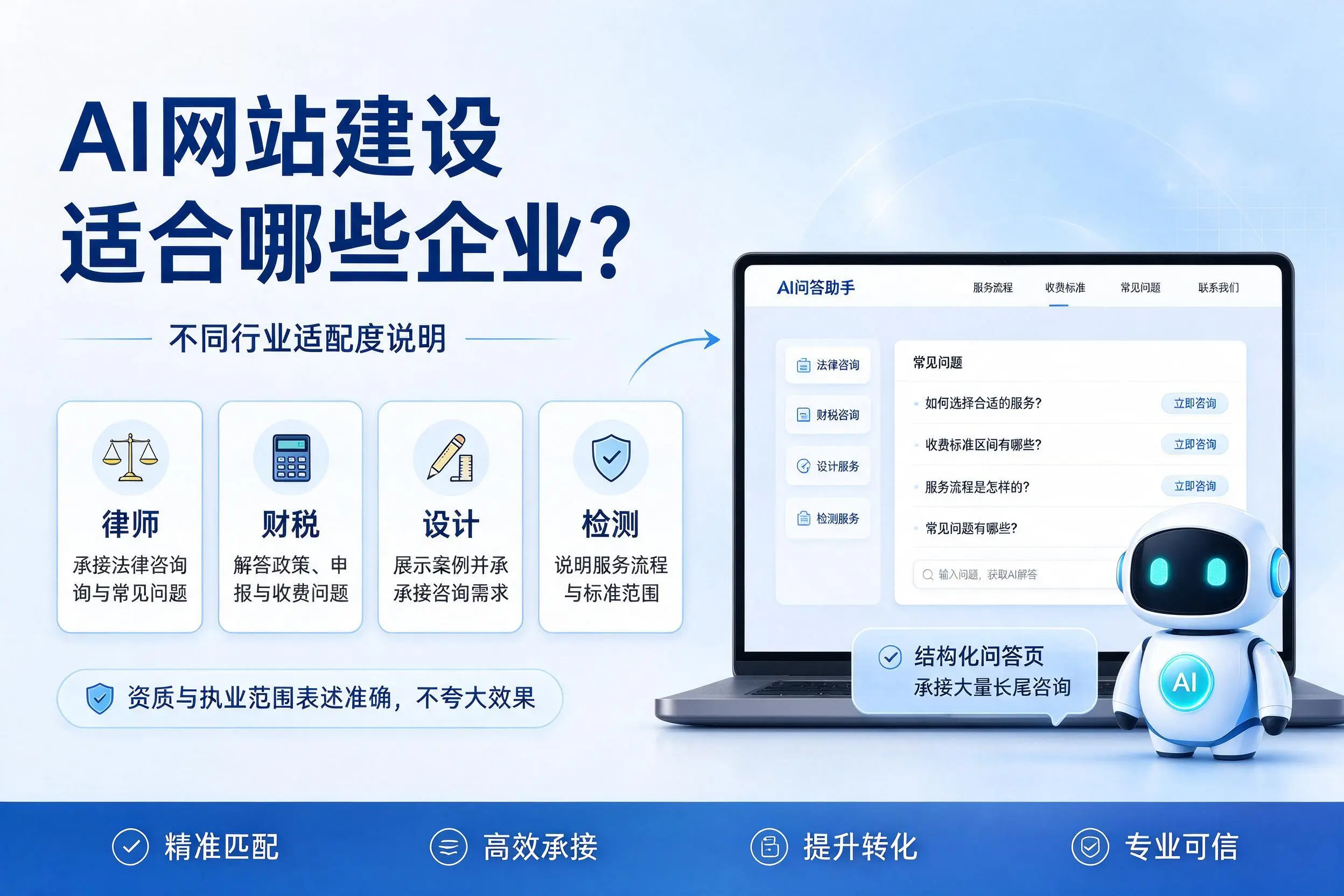 AI网站建设适合哪些企业？临夏不同行业适配度说明